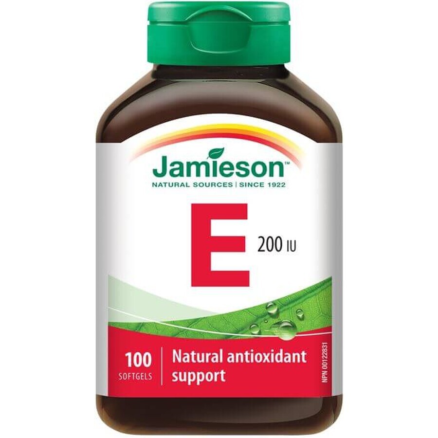 Jamieson Vitamin E 200 IU 100 capsules