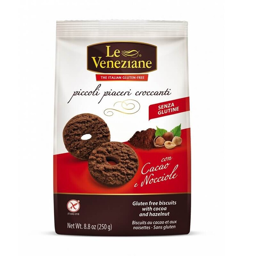 Buy Biscuits with hazelnuts and cocoa, 250 g, Le Veneziane, Biscuits with hazelnuts and cocoa, 250 g, Le Veneziane,