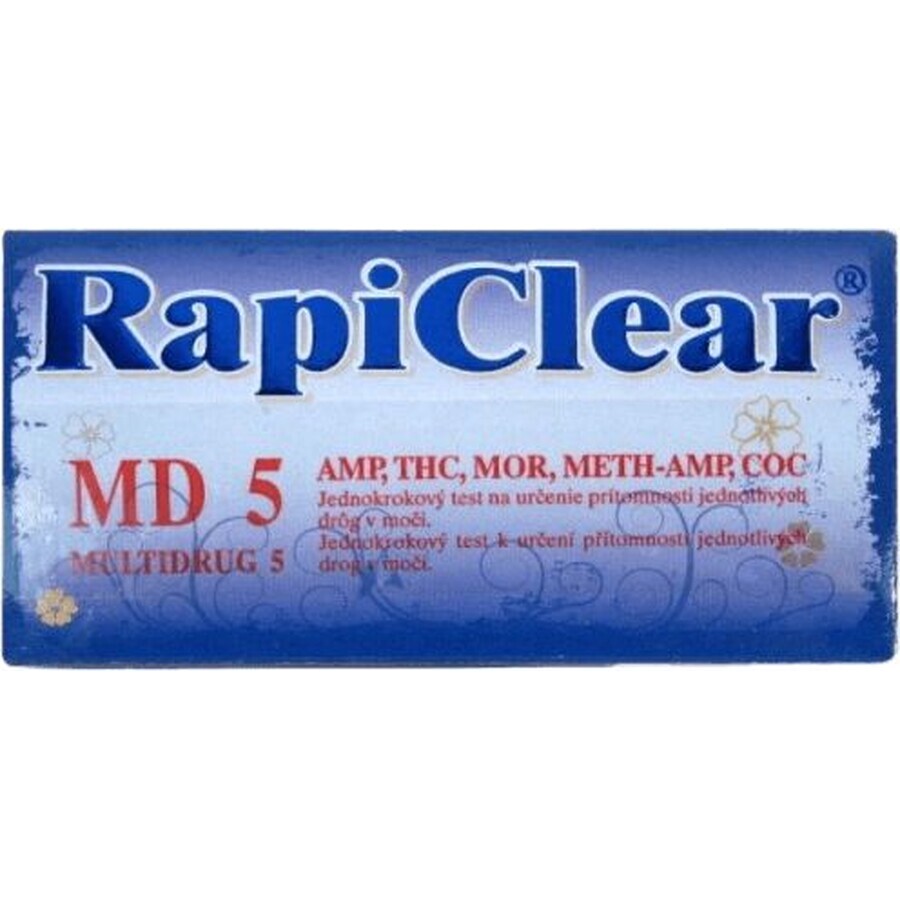 RapiClear MD 5 Test antidroga IVD per l'autoanalisi