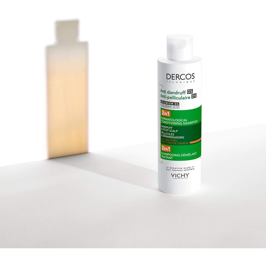 Vichy Dercos 2in1 Dermokosmetisches Anti-Schuppen-Shampoo und Pflegespülung für empfindliche Kopfhaut 200 ml