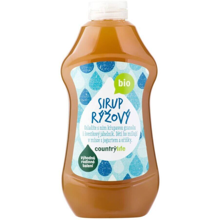 Country Life Sirop de orez organic 874 ml