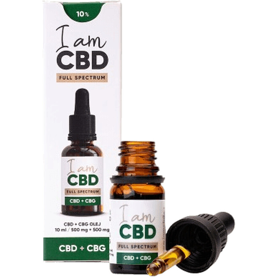 Ich bin CBD Spectrum CBD CBD 5% + CBG 5% original Hanföl 10 ml