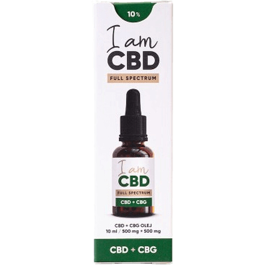 Ich bin CBD Spectrum CBD CBD 5% + CBG 5% original Hanföl 10 ml