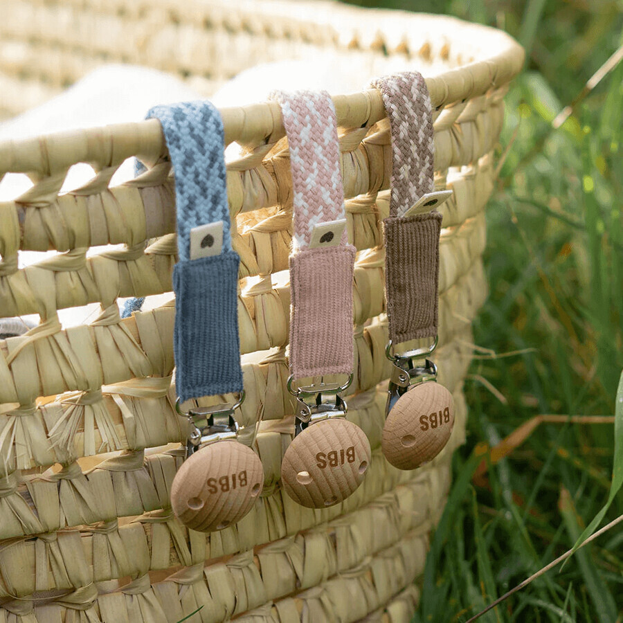 BIBS Paci Paci Paci Braid Clip, Cloud/ Iron