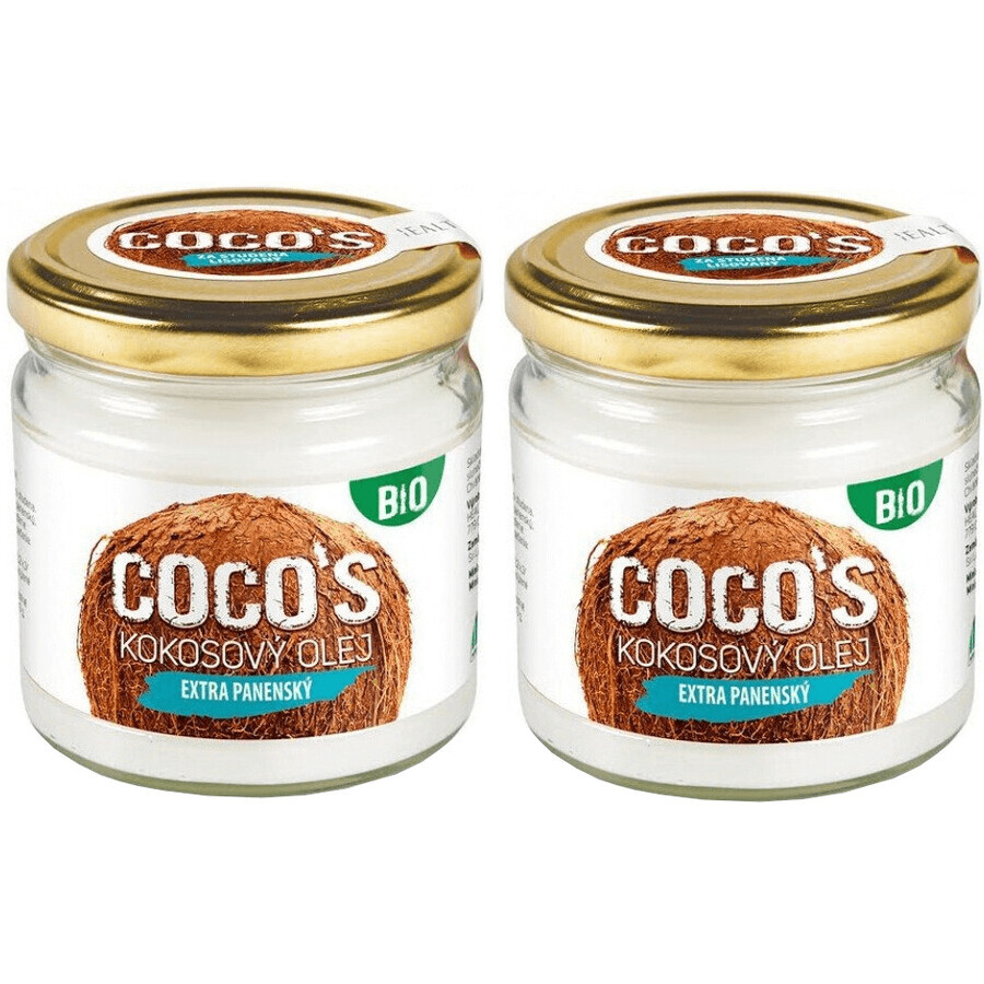 Health Link Organic huile de noix de coco extra vierge 2 x 400 ml