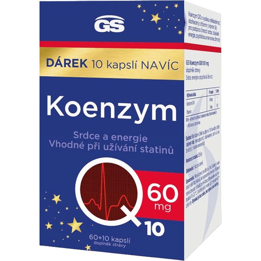 GS Coenzima Q10 60 mg regalo 2023 60+10 cápsulas