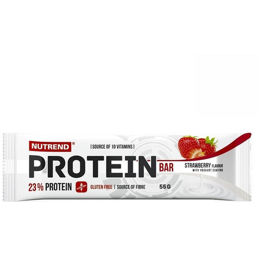 Barre protéinée Nutrend Fraise 55 g