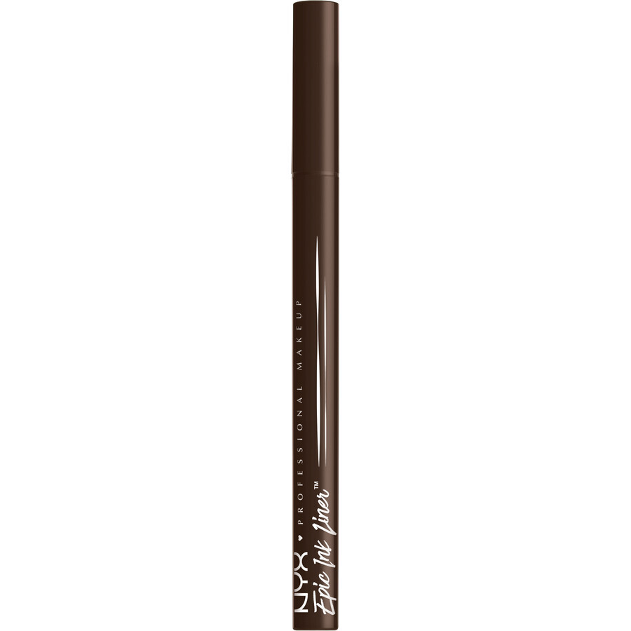 NYX Professional Makeup Epic Ink Liner, wasserfester Eyeliner - Dark Chocolate