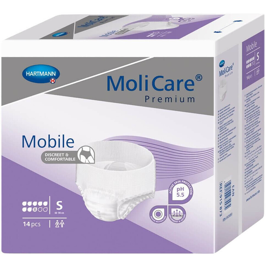 Hartmann Molicare Mobile Incontinence Panties 8 drops S 14 pcs