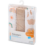 BabyOno Superweiche Musselinwindeln - beige 3 Stück BabyOno Superweiche Musselinwindeln - beige 3 Stück
