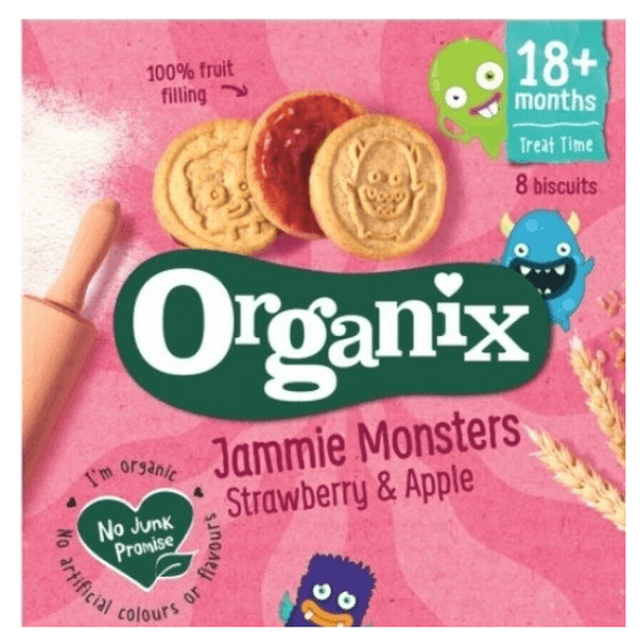Comprar Galletas Goodies de mermelada de fresa y manzana, 64 gr, Organix Galletas Goodies de mermelada de fresa y manzana, 64 gr, Organix