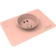 Streichholzäffchen Anti-Rutsch-Silikonmatte mit Schale, rosa
