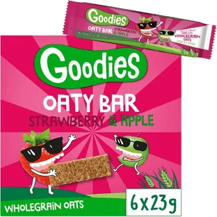 Goodies Barritas de Avena Fresa Manzana 6 x 23 g