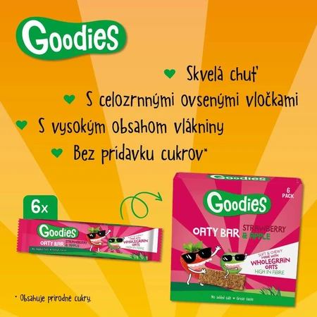 Goodies Barritas de Avena Fresa Manzana 6 x 23 g