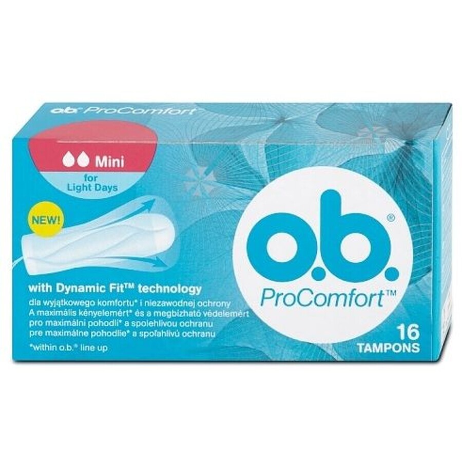 Boutique O.b. ProComfort Mini Serviettes hygiéniques 16 pcs O.b. ProComfort Mini Serviettes hygiéniques 16 pcs