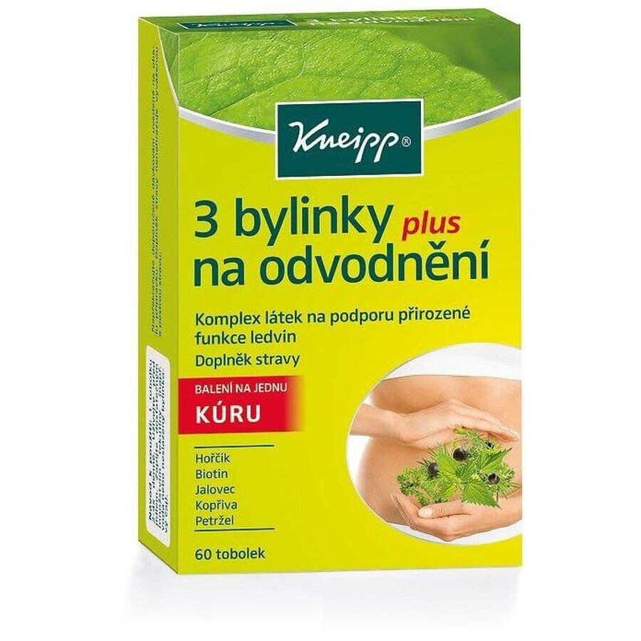 Kneipp 3 ierburi pentru drenaj 60 capsule