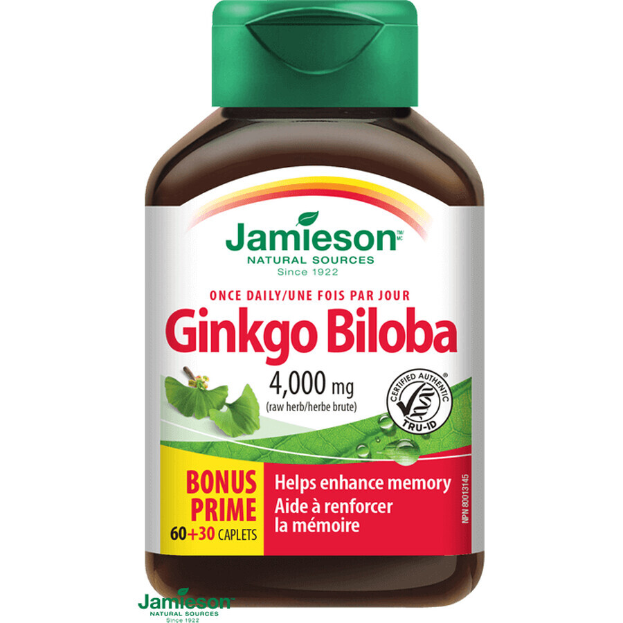 Jamieson Ginkgo Biloba 90 comprimés