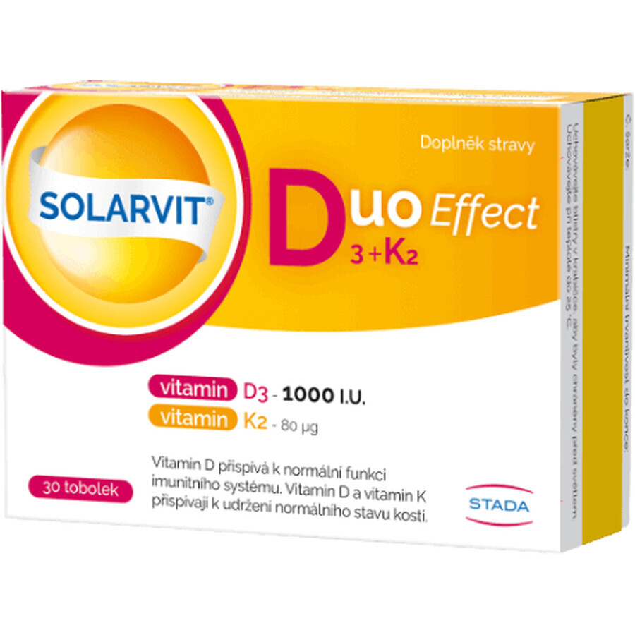 Solarvit DuoEffekt D3 + K2 30 Kapseln