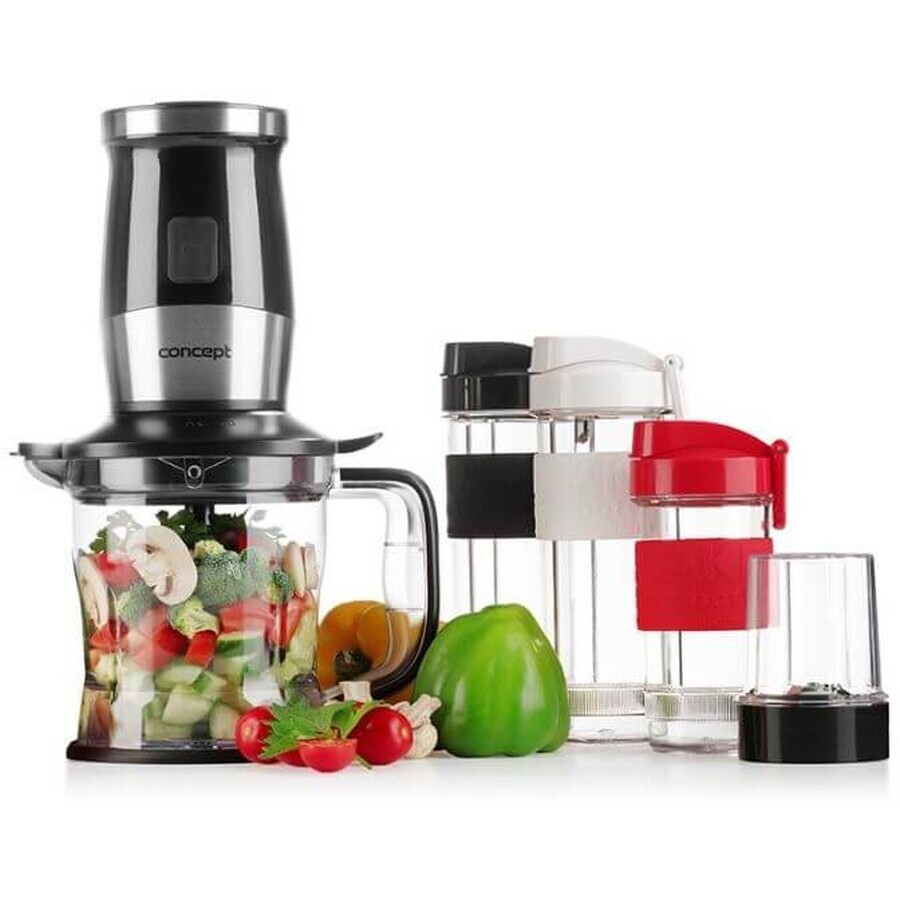 Concept Făcător de smoothie + tocător + râșniță 700W negru