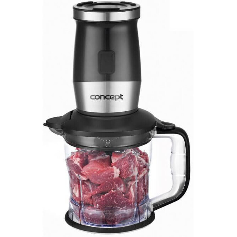 Concept Făcător de smoothie + tocător + râșniță 700W negru