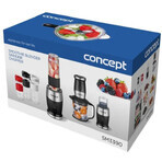 Concept Făcător de smoothie + tocător + râșniță 700W negru Concept Făcător de smoothie + tocător + râșniță 700W negru