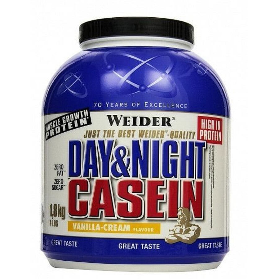 Weider Protein 100% caséine - crème vanille 1800 g