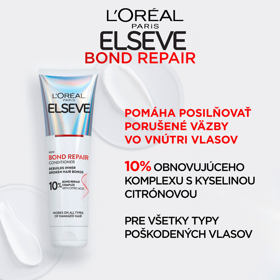 L'Oréal Paris Elseve Bond Repair Regenerating Conditioner with citric acid, 150 ml