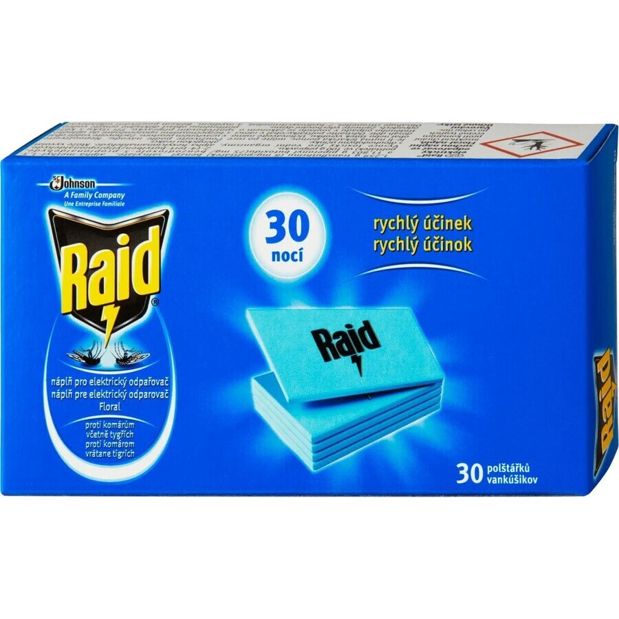 Raid Replacement cartridge for electric mosquito vaporizer 30 pcs