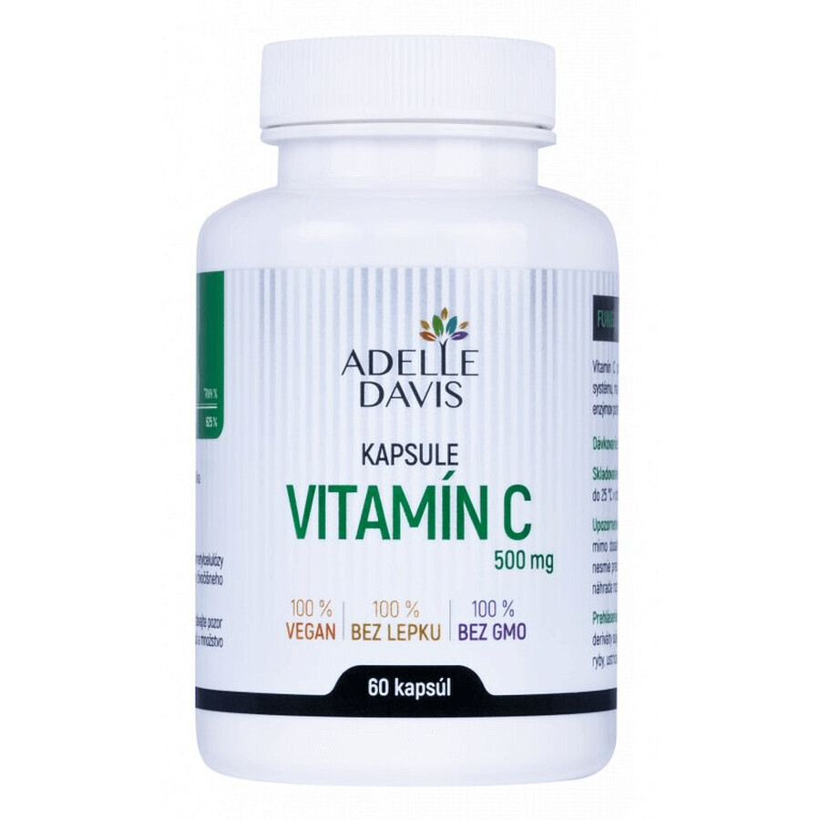 Adelle Davis Vitamina C 500 mg 60 cápsulas