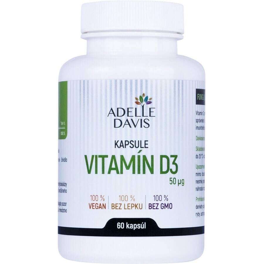 Adelle Davis Vitamina D3 50 mcg 60 capsule
