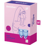 Satisfyer menstruatiecup Feel confident blauw 2 stuks Satisfyer menstruatiecup Feel confident blauw 2 stuks