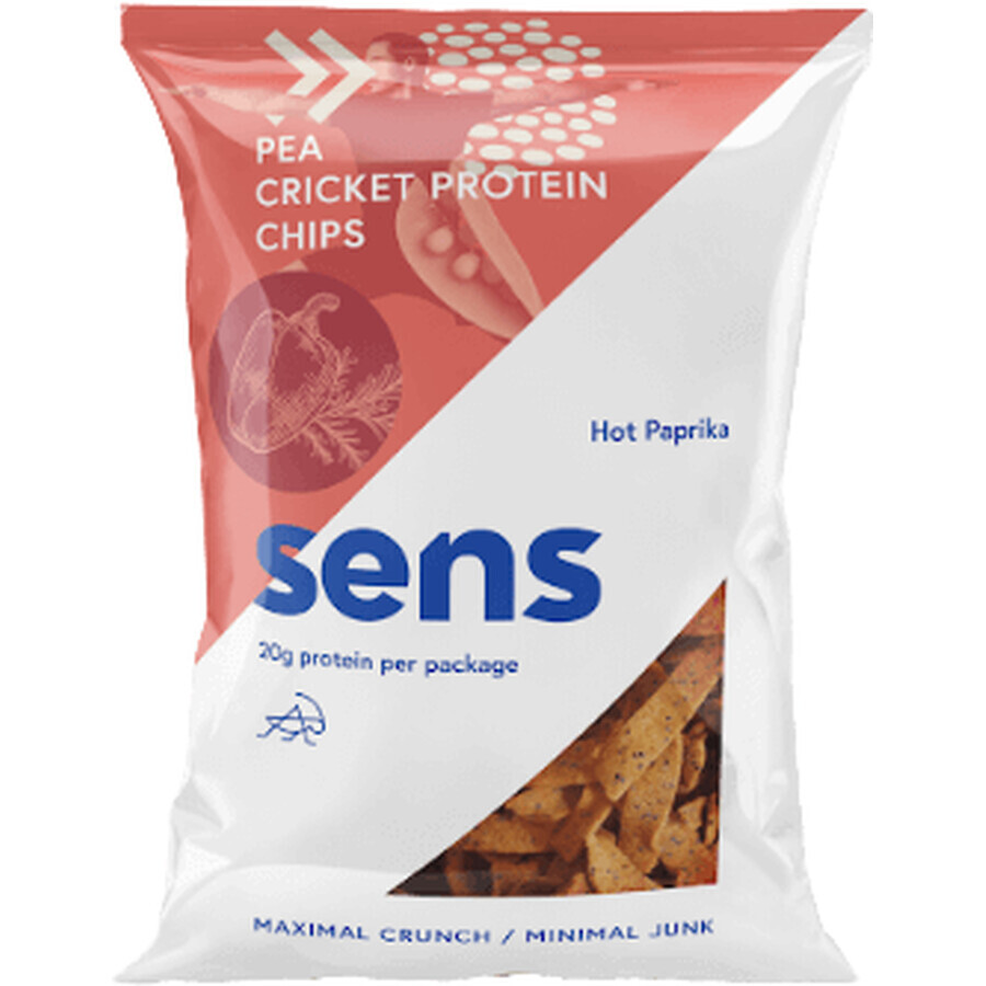 Sens Pea crisps with cricket protein - Spicy Paprika 80 g