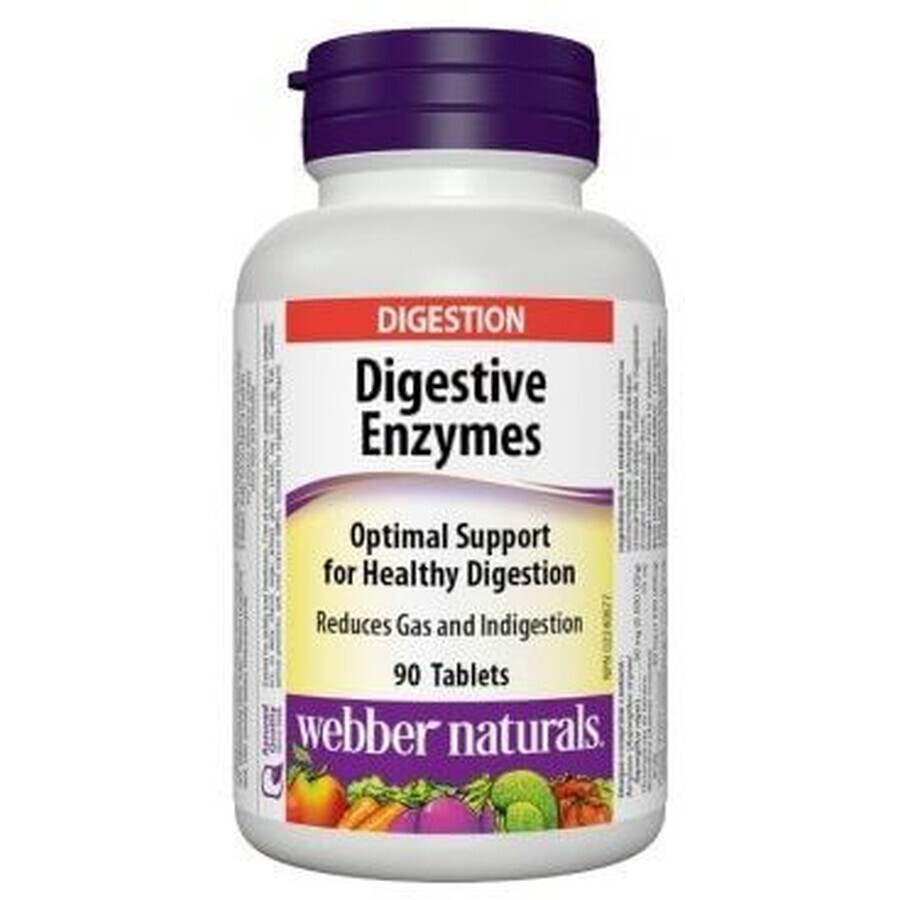 Webber Naturals Enzima digestivo 90 compresse