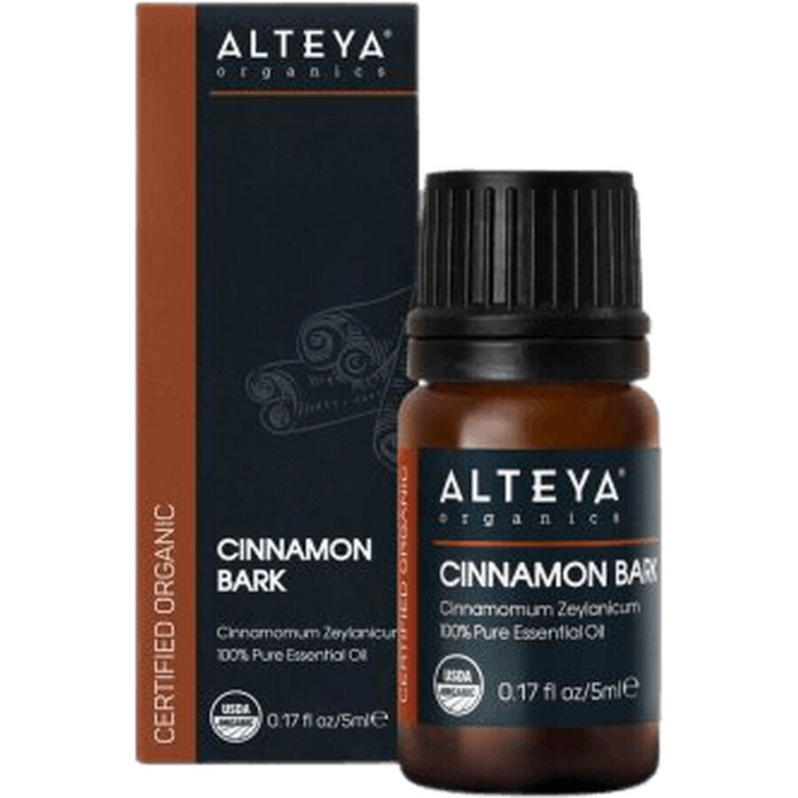 Alteya Organics Huile d'écorce de cannelle de Ceylan 100% bio 5 ml