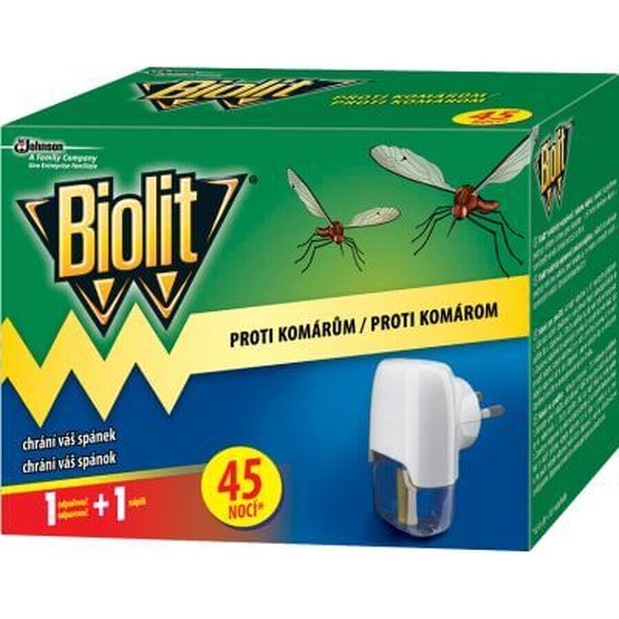 Biolit Electric Mosquito Vaporizer, 45 nights, 27 ml