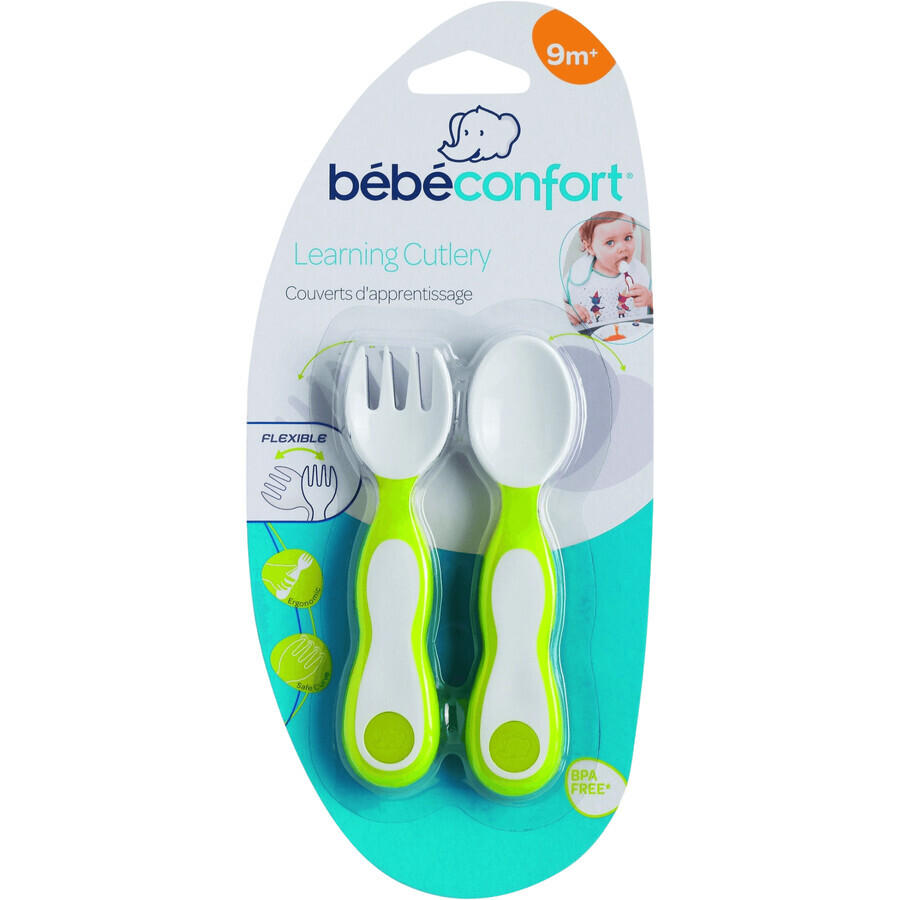 Bebe Confort Flexible cutlery set, +9 months 2 pieces