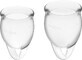 Satisfyer Menstrual cups Feel confident transparent 2 pcs