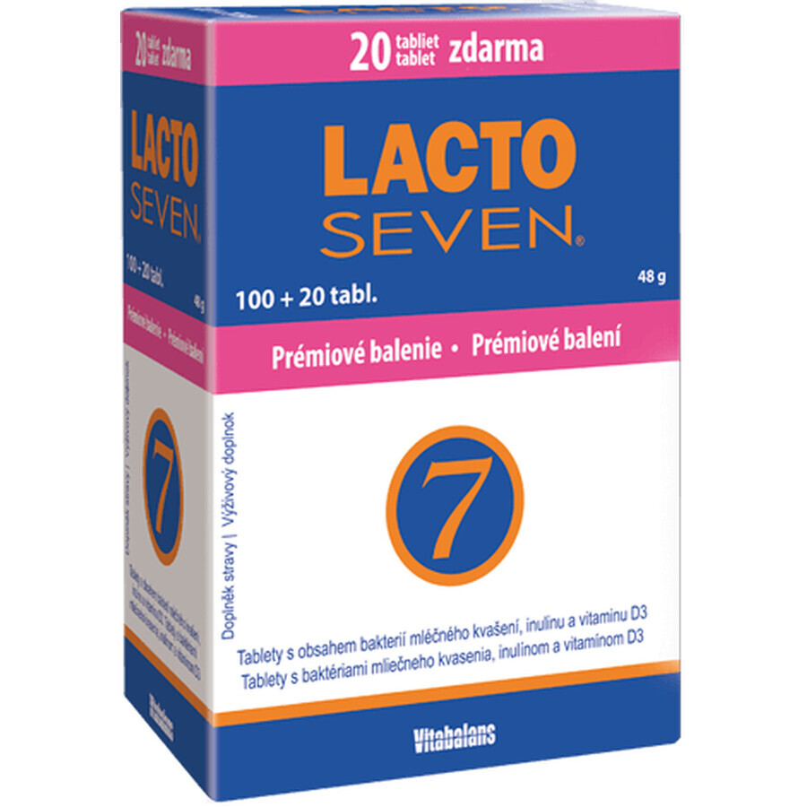 Vitabalans LACTOSEVEN, 120 tabletten