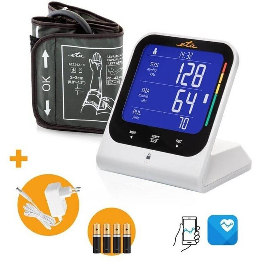 ETA Polsmeter met Bluetooth en adapter 4297 90000