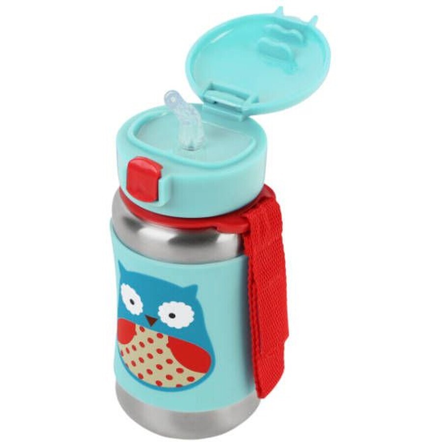 Skip Hop Zoo Roestvrij Stalen Waterfles - Uil 12m+ 350ml Skip Hop Zoo Roestvrij Stalen Waterfles - Uil 12m+ 350ml