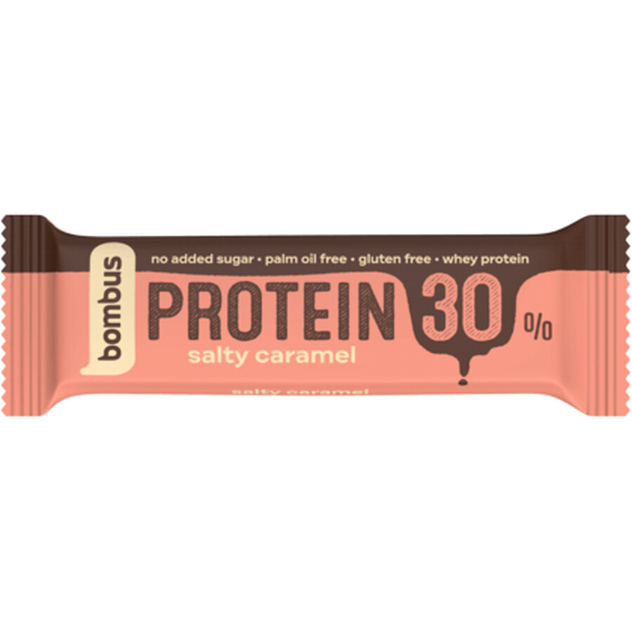 Bombus Barrita proteica 30% caramelo salado 50 g