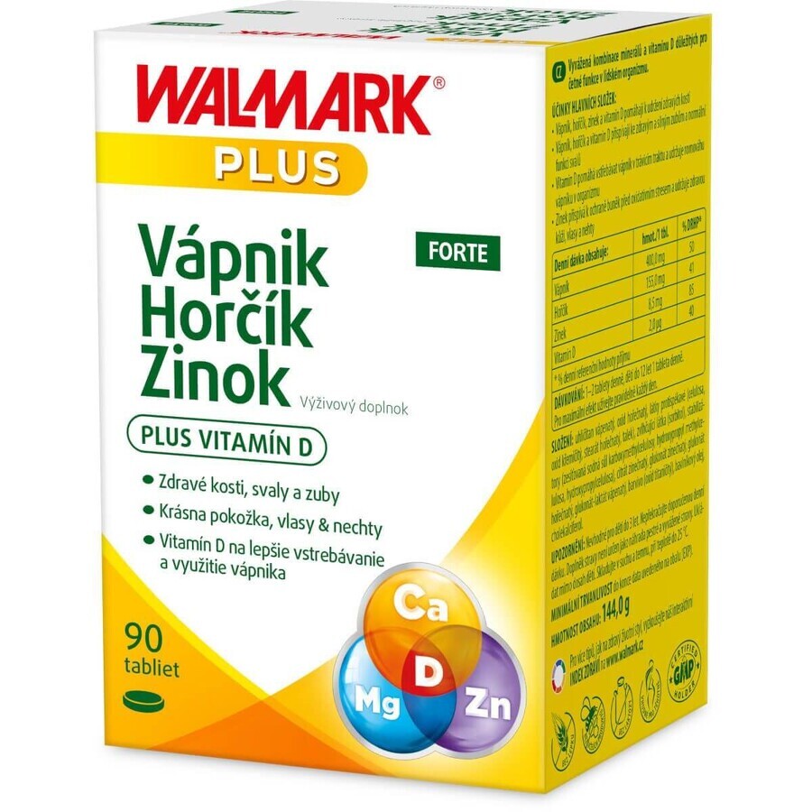 Walmark Calcium Magnesium Magnesium Zinc FORTE 90 tablets