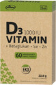 Vitar EKO Vitamin D3 1000IU+betaglucan 60 capsules