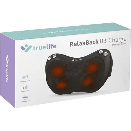 TrueLife RelaxBack B3 Charge, cojín de masaje