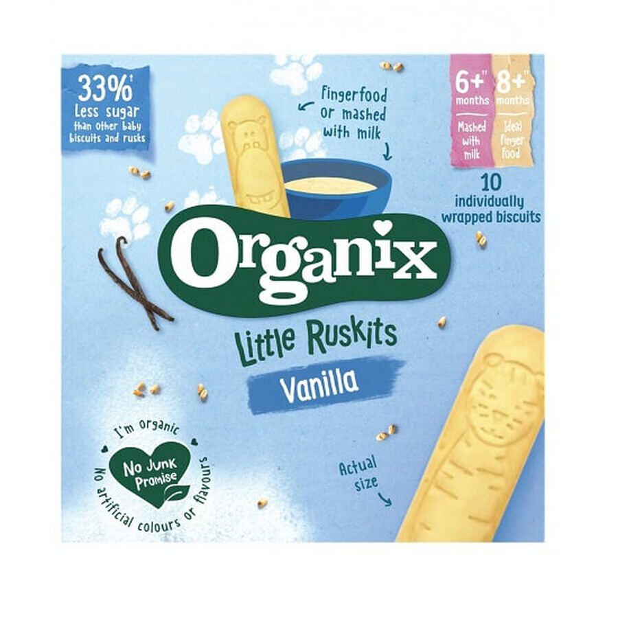 Comprar Galletas infantiles Little Ruskits Eco Vainilla, +6 meses, 60 gr, Organix Galletas infantiles Little Ruskits Eco Vainilla, +6 meses, 60 gr, Organix