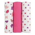 T-Tomi Fabric Tetra Scutece, melci roz 3 buc T-Tomi Fabric Tetra Scutece, melci roz 3 buc