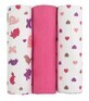 T-Tomi Fabric Tetra Diapers, pink snails 3 pcs