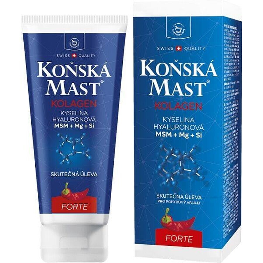 Calitate elvețiană Herbamedicus Unguent pentru cai cu colagen forte încălzitor 200 ml