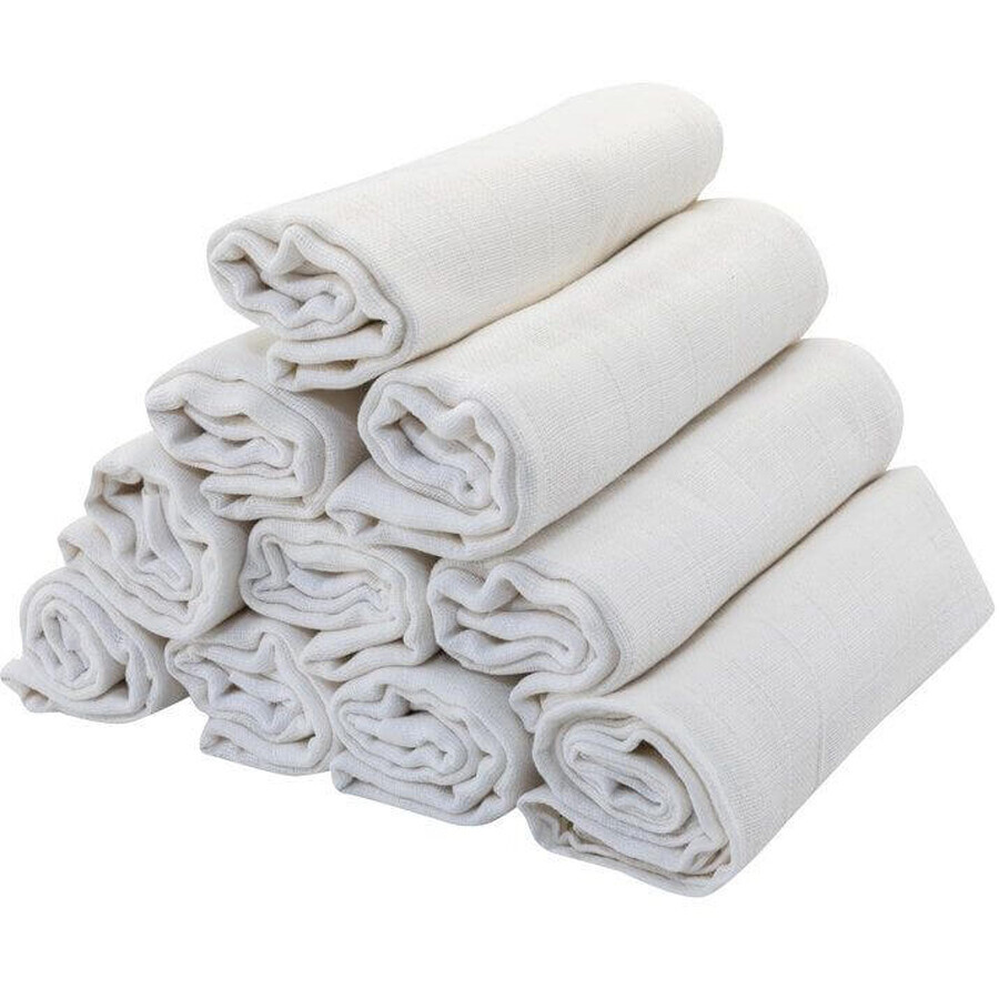 Bomimi Cloth diapers Standard 80x70cm white 10 pieces