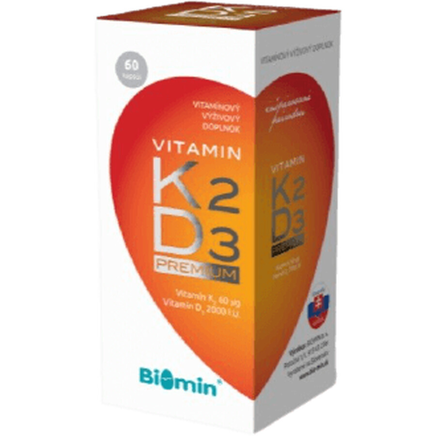 Biomin Vitamina K2D3 Premium+ 60 cápsulas